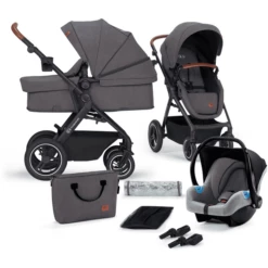 Kinderkraft Passeggino Trio B-TOUR Grigio Scuro