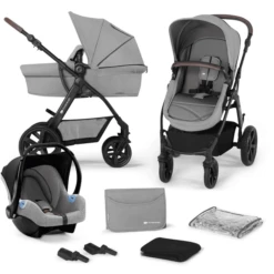 Kinderkraft Passeggino Trio MOOV CT, Grigio Melange