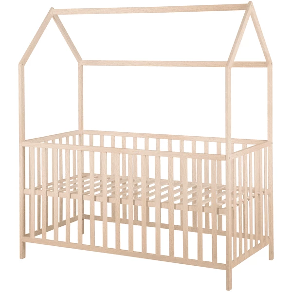 Kindsgard Letto A Forma Di Casa, Lillehus 70 X 140 Cm Legno Naturale 3 Kindsgard Letto A Forma Di Casa, Lillehus 70 X 140 Cm Legno Naturale