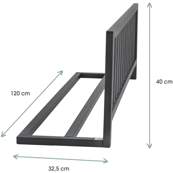 Kindsgard Sponda Di Protezione Frakant, Grigio 120 Cm 4 Kindsgard Sponda Di Protezione Frakant, Grigio 120 Cm - immagine 2