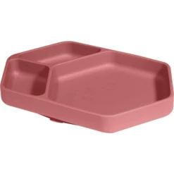 KINDSGUT Piatto In Silicone, Angolare In Rosa Antico -Negozio online Pink Or Blue kindsgut piatto in silicone angolare in rosa antico a324918 2