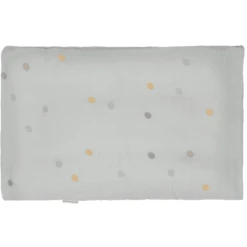 KINDSGUT Set Lenzuola In Mussola, Pois, Grigio Chiaro -Negozio online Pink Or Blue kindsgut set lenzuola in mussola pois grigio chiaro a324982 3