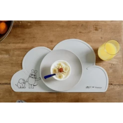 KINDSGUT Tovaglietta Il Topo E L'elefante, Grigio Chiaro -Negozio online Pink Or Blue kindsgut tovaglietta il topo e lelefante grigio chiaro a325072 1