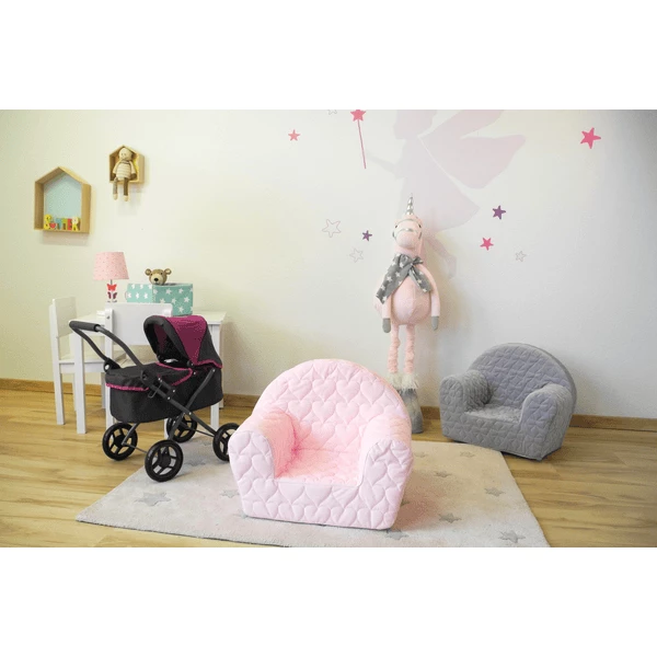 Knorr® Toys Poltrona Per Bambini - Cosy Heart Rose 5 Knorr® Toys Poltrona Per Bambini - Cosy Heart Rose - immagine 3