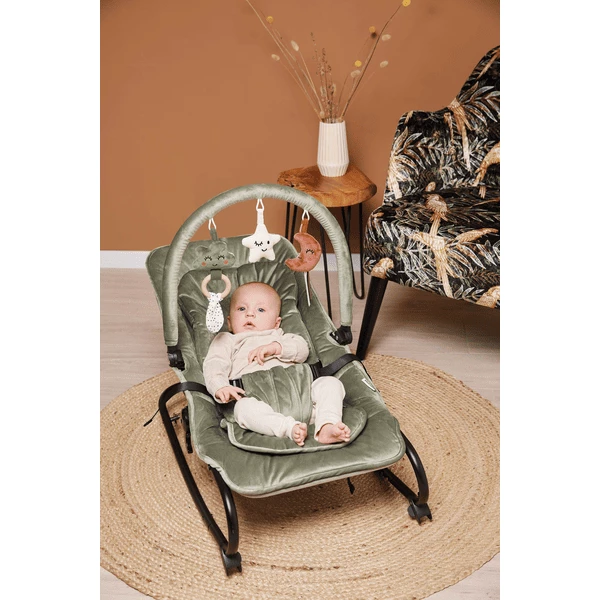 KOELSTRA Sdraietta Lux Moss Baby Bouncer Green 4 KOELSTRA Sdraietta Lux Moss Baby Bouncer Green - immagine 2
