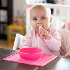 KOKOLIO Ciotola Per Mangiare Bowli In Silicone In Rosa -Negozio online Pink Or Blue kokolio ciotola per mangiare bowli in silicone in rosa a317255 1