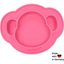KOKOLIO Piatto In Silicone Monki, Da 6 Mesi In Rosa -Negozio online Pink Or Blue kokolio piatto in silicone monki da 6 mesi in rosa a317314 3