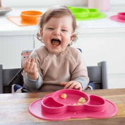 KOKOLIO Piatto Per Mangiare Koali In Silicone, Da 6 Mesi In Rosa -Negozio online Pink Or Blue kokolio piatto per mangiare koali in silicone da 6 mesi in rosa a317287 1