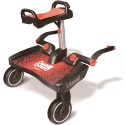 Lascal Buggy Board Maxi + Nero Con Seduta Rosso -Negozio online Pink Or Blue lascal buggy board maxi nero con seduta rosso a257970 3