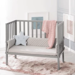 Roba Lettino Co-sleeping Regolabile In Altezza, Safe Asleep, Grigio Chiaro -Negozio online Pink Or Blue lettino co sleeping regolabile in altezza safe asleep grigio chiaro a308684 3