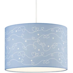 LIVONE Lampada A Sospensione Happy Style Per Bambini Cuore Blu/bianco -Negozio online Pink Or Blue livone lampada a sospensione happy style per bambini cuore blu bianco a362982 2