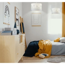 LIVONE Lampada A Sospensione Happy Style Per La Casa Dei Bambini Grigio Argento/bianco -Negozio online Pink Or Blue livone lampada a sospensione happy style per la casa dei bambini grigio argento bianco a362995 4