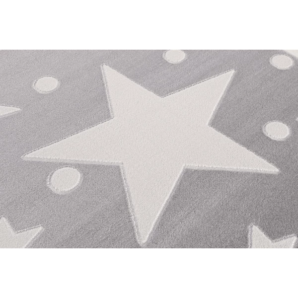 LIVONE Tappeto Da Gioco Per Bambini Happy Rugs Estrella Argento/bianco 100 X 160 Cm 4 LIVONE Tappeto Da Gioco Per Bambini Happy Rugs Estrella Argento/bianco 100 X 160 Cm - immagine 2