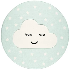LIVONE Tappeto Da Gioco Per Bambini Kids Love Rugs Smiley Cloud, Menta/bianco, 160 Cm 11 LIVONE Tappeto Da Gioco Per Bambini Kids Love Rugs Smiley Cloud, Menta/bianco, 160 Cm -Negozio online Pink Or Blue livone tappeto da gioco per bambini kids love rugs smiley cloud menta bianco 160 cm a288890 4