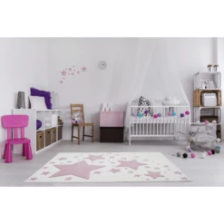 LIVONE Tappeto Per Bambini Kids Love Rugs Starline Crema/rosa 120 X 170 Cm -Negozio online Pink Or Blue livone tappeto per bambini kids love rugs starline crema rosa 120 x 170 cm a283418 3