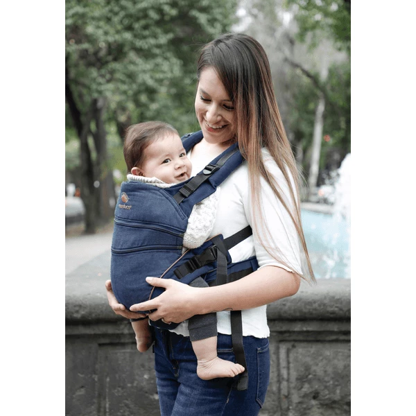 Manduca Marsupio XT Cotton Denimblue-Toffee 4 Manduca Marsupio XT Cotton Denimblue-Toffee - immagine 2