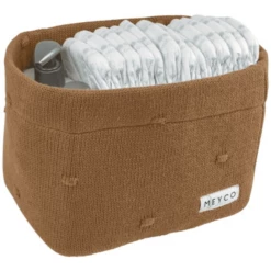 MEYCO Cestino Fasciatoio Nodi Piccoli Toffee 8 MEYCO Cestino Fasciatoio Nodi Piccoli Toffee -Negozio online Pink Or Blue meyco cestino fasciatoio nodi piccoli toffee a388959 1