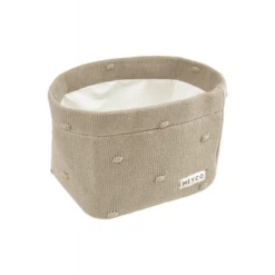MEYCO Cestino Fasciatoio Piccoli Nodi Sand 8 MEYCO Cestino Fasciatoio Piccoli Nodi Sand -Negozio online Pink Or Blue meyco cestino fasciatoio piccoli nodi sand a388957 1