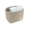 MEYCO Cestino Fasciatoio Piccoli Nodi Sand 1 MEYCO Cestino Fasciatoio Piccoli Nodi Sand -Negozio online Pink Or Blue meyco cestino fasciatoio piccoli nodi sand a388957