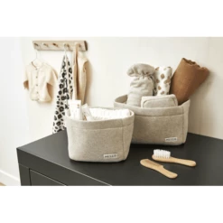 MEYCO Cestino Fasciatoio Piccolo Knit Basic Sand Melange 10 MEYCO Cestino Fasciatoio Piccolo Knit Basic Sand Melange -Negozio online Pink Or Blue meyco cestino fasciatoio piccolo knit basic sand melange a388940 3