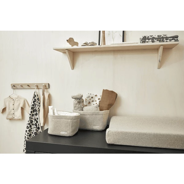 MEYCO Cestino Fasciatoio Piccolo Knit Basic Sand Melange 7 MEYCO Cestino Fasciatoio Piccolo Knit Basic Sand Melange - immagine 5