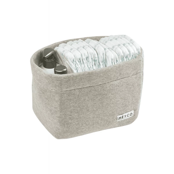 MEYCO Cestino Fasciatoio Piccolo Knit Basic Sand Melange 3 MEYCO Cestino Fasciatoio Piccolo Knit Basic Sand Melange