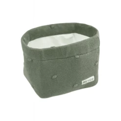 MEYCO Cestino Fasciatoio Piccolo Nodi Forest Green -Negozio online Pink Or Blue meyco cestino fasciatoio piccolo nodi forest green a388955 1