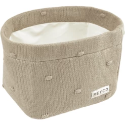 MEYCO Cestino Per Fasciatoio Medium Nodi Sand -Negozio online Pink Or Blue meyco cestino per fasciatoio medium nodi sand a388966 3