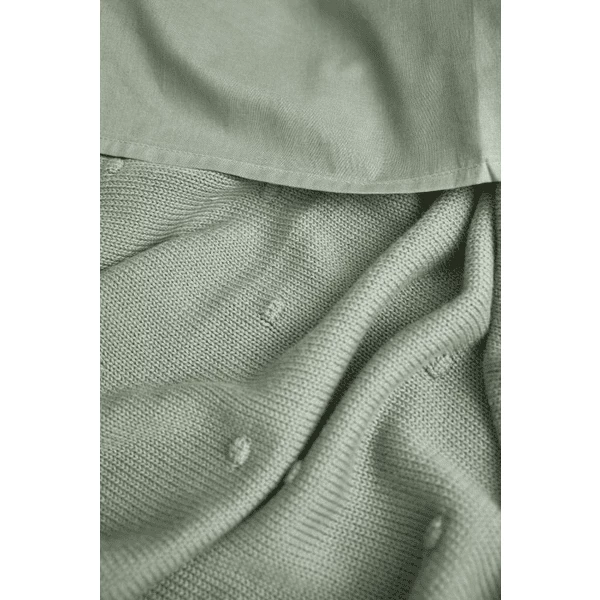 MEYCO Coperta Per Neonati Piccola Mini Knots Forest Green 75 X 100 Cm 7 MEYCO Coperta Per Neonati Piccola Mini Knots Forest Green 75 X 100 Cm - immagine 5