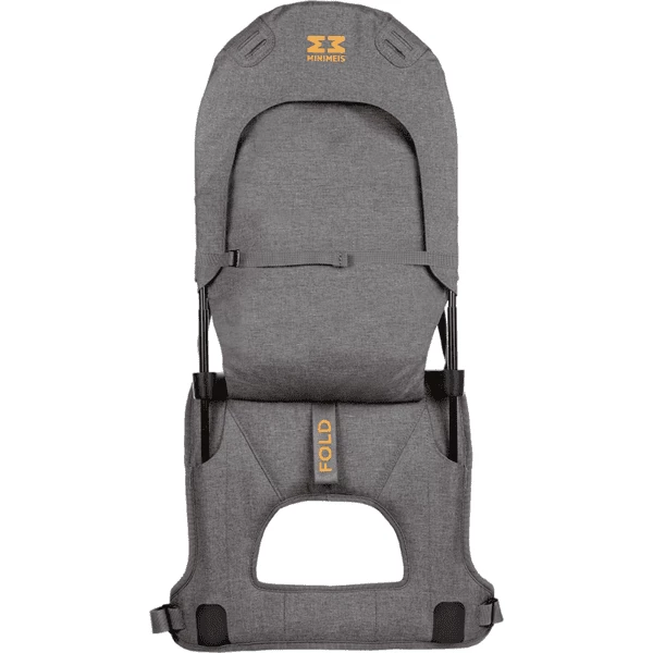 MINIMEIS Marsupio Porta Bimbo Sulle Spalle, Grigio/arancio 5 MINIMEIS Marsupio Porta Bimbo Sulle Spalle, Grigio/arancio - immagine 3