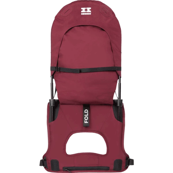 MINIMEIS Marsupio Porta Bimbo Sulle Spalle, Rosso Vino 5 MINIMEIS Marsupio Porta Bimbo Sulle Spalle, Rosso Vino - immagine 3