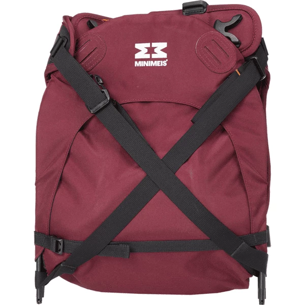 MINIMEIS Marsupio Porta Bimbo Sulle Spalle, Rosso Vino 7 MINIMEIS Marsupio Porta Bimbo Sulle Spalle, Rosso Vino - immagine 5