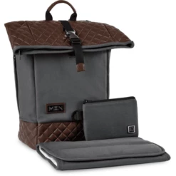 MOON Zaino Fasciatoio Rolltop Premium Antracite -Negozio online Pink Or Blue moon zaino fasciatoio rolltop premium antracite a400867 3