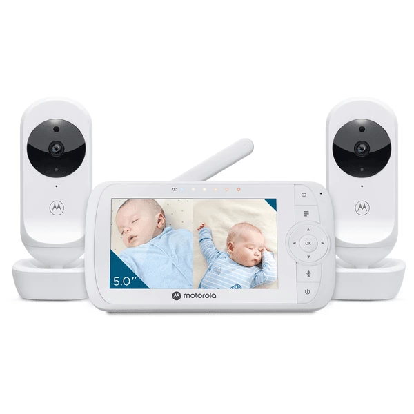 Motorola Video Baby Monitor VM35-2 Twin Con Display LCD A Colori Da 5.0" 4 Motorola Video Baby Monitor VM35-2 Twin Con Display LCD A Colori Da 5.0" - immagine 2