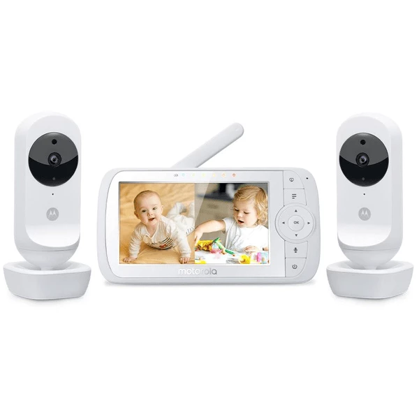 Motorola Video Baby Monitor VM35-2 Twin Con Display LCD A Colori Da 5.0" 3 Motorola Video Baby Monitor VM35-2 Twin Con Display LCD A Colori Da 5.0"