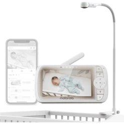 Motorola Video Baby Monitor VM65X Connect Con Supporto Per Lettino