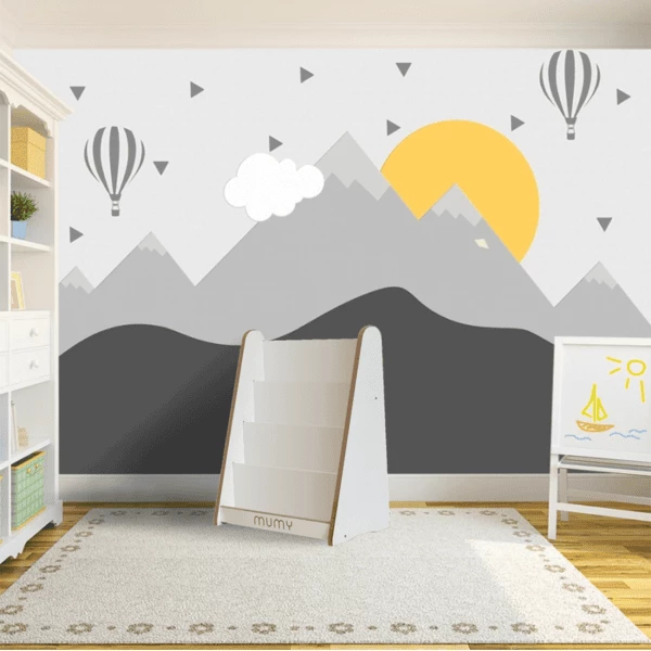 Mumy™ Libreria EasyTALL - Bianco/natur 4 Mumy™ Libreria EasyTALL - Bianco/natur - immagine 2