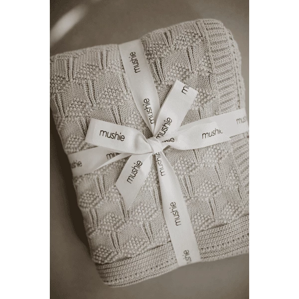 Mushie Coperta A Maglia Honeycomb Beige 80 X 100 Cm 4 Mushie Coperta A Maglia Honeycomb Beige 80 X 100 Cm - immagine 2