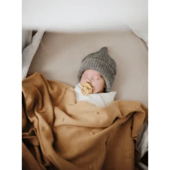 Mushie Coperta In Maglia A Pois Senape 80 X 100 Cm -Negozio online Pink Or Blue mushie coperta in maglia a pois senape 80 x 100 cm a401209 2