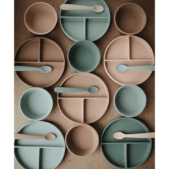 Mushie Piatto, Blu Cambridge -Negozio online Pink Or Blue mushie piatto blu cambridge a399414 4