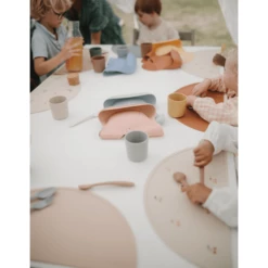 Mushie Tovaglietta In Silicone, Blush -Negozio online Pink Or Blue mushie tovaglietta in silicone blush a399007 1