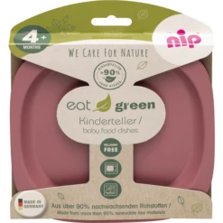 Nip Piatto Mangia Green , Rosso -Negozio online Pink Or Blue nip piatto mangia green rosso a373764 2