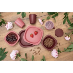 Nip Piatto Mangia Green , Rosso -Negozio online Pink Or Blue nip piatto mangia green rosso a373764 4