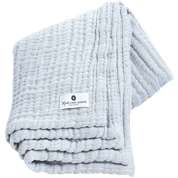 Nordic Coast Company Coperta Di Mussola Blu Chiaro 90 X 120 Cm 3 Nordic Coast Company Coperta Di Mussola Blu Chiaro 90 X 120 Cm