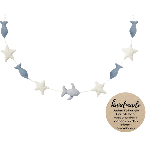 Nordic Coast Company Ghirlanda Da Parete In Mussola Balena Large 5 Nordic Coast Company Ghirlanda Da Parete In Mussola Balena Large - immagine 3