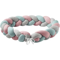 Nordic Coast Company Paracolpi A Treccia Trio Grigio/menta/rosa -Negozio online Pink Or Blue nordic coast company paracolpi a treccia trio grigio menta rosa a330984 3