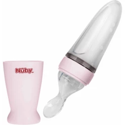 Nuby Nûby Cucchiaio Speciale In PP Con Contenitore Di Alimentazione In Silicone 90 Ml In Rosa -Negozio online Pink Or Blue nuby cucchiaio speciale in pp con contenitore di alimentazione in silicone 90 ml in rosa a309286 3