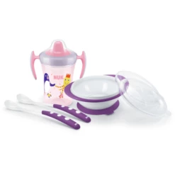 NUK Set Di Tazze Per Mangiare Da 6 Mesi Rosa/viola -Negozio online Pink Or Blue nuk set di tazze per mangiare da 6 mesi rosa viola a329430 3