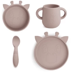 Nuuroo Lykke Giraffe Set Di 4 Pezzi Per La Tavola, Woodrose -Negozio online Pink Or Blue nuuroo lykke giraffe set di 4 pezzi per la tavola woodrose a364155 2