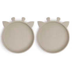 Nuuroo Piatto In Silicone Akila Giraffe 2 Pezzi, Cobble Stone -Negozio online Pink Or Blue nuuroo piatto in silicone akila giraffe 2 pezzi cobble stone a363186 2